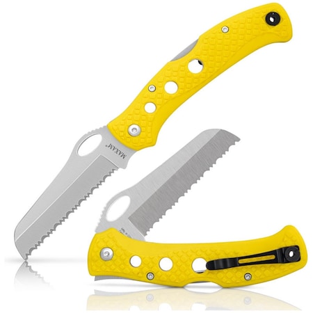 Tool Salt Water Knife - Bright Yellow - 5in. TO3336387
